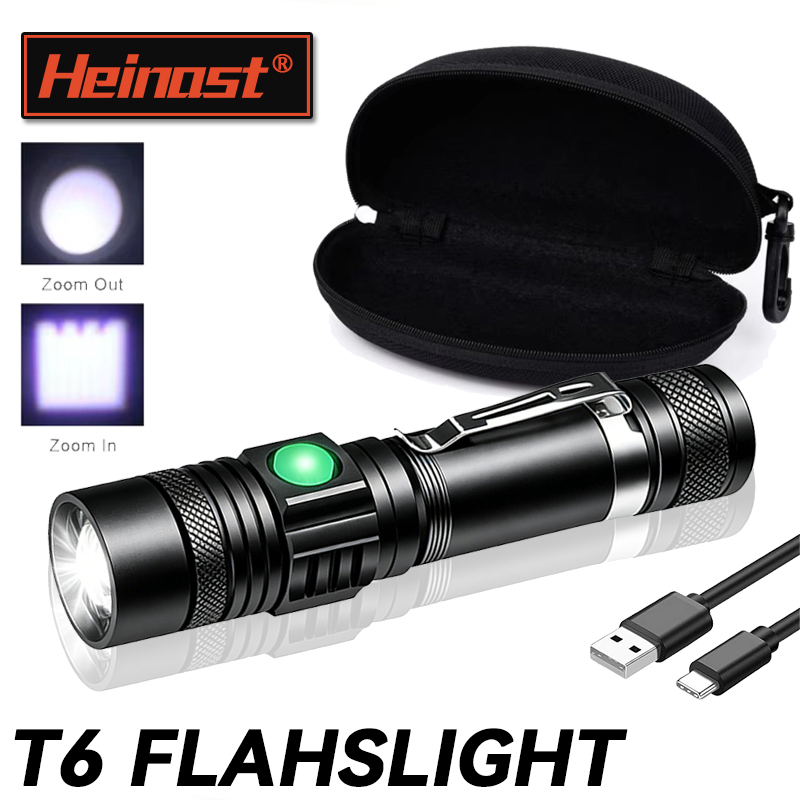 Outdoor Camping Adventures - Linterna LED T6 Recargable, Linterna con