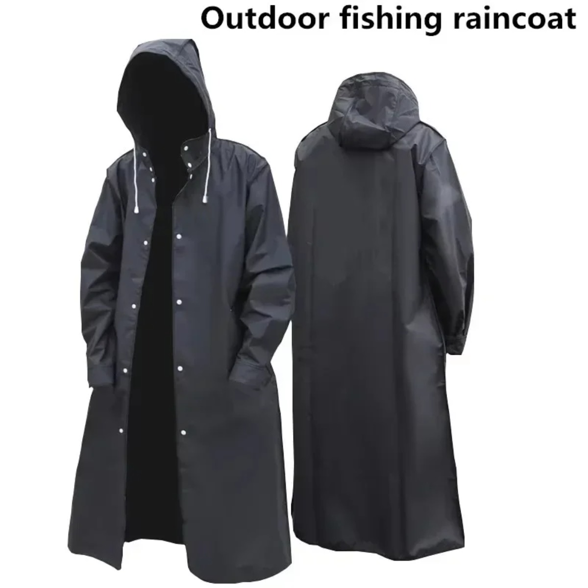 Camping Rain Poncho - Impermeable con Capucha, Moderno y Unisex,