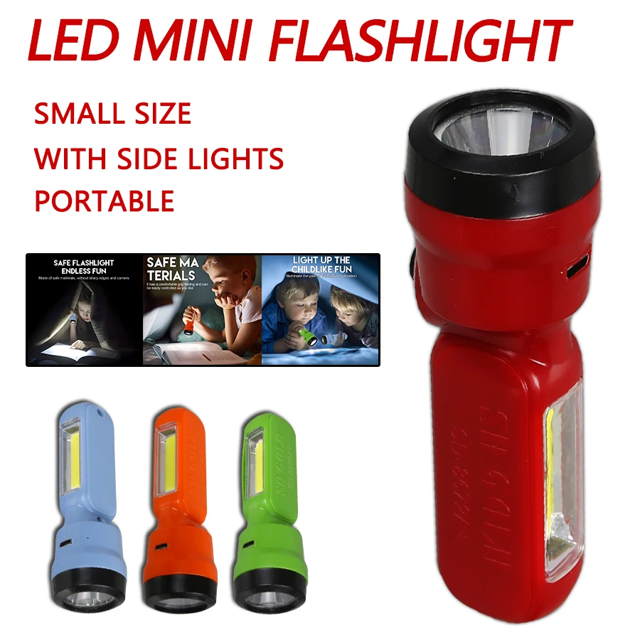 Outdoor Camping For Kids - Mini linterna para niños COB +