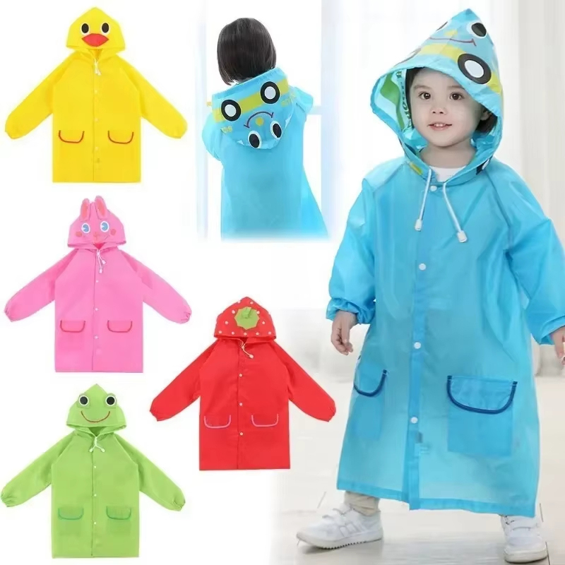 Camping Rain Poncho - Chubasquero impermeable para niños, impermeable, estilo
