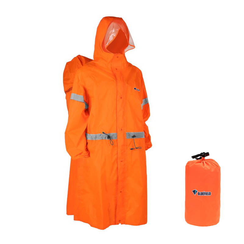 Camping Rain Poncho - Mochila unisex reflectante para escalada al