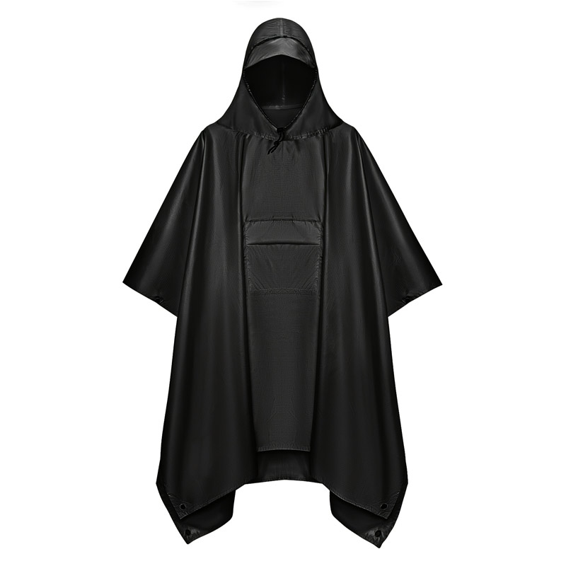 Camping Rain Poncho - Poncho de Lluvia Táctico Multifuncional 3
