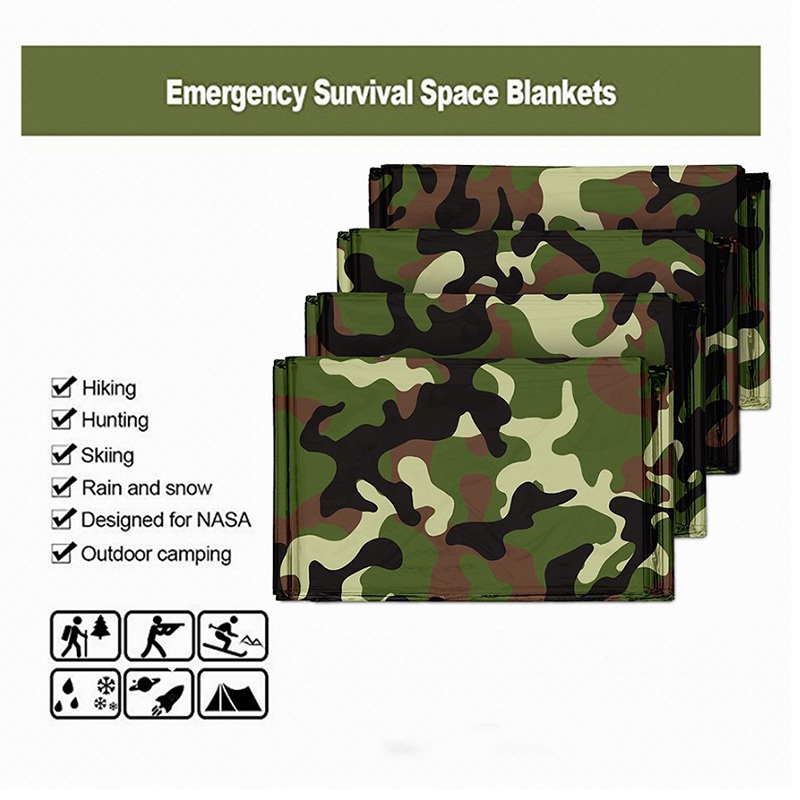 Manta térmica de emergencia pl - Camping Rain Poncho reseña y precio