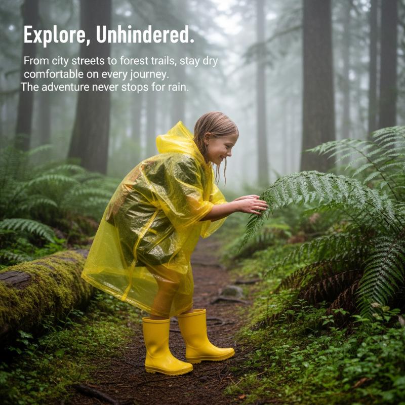 Impermeable Desechable para Ni - Camping Rain Poncho reseña y precio