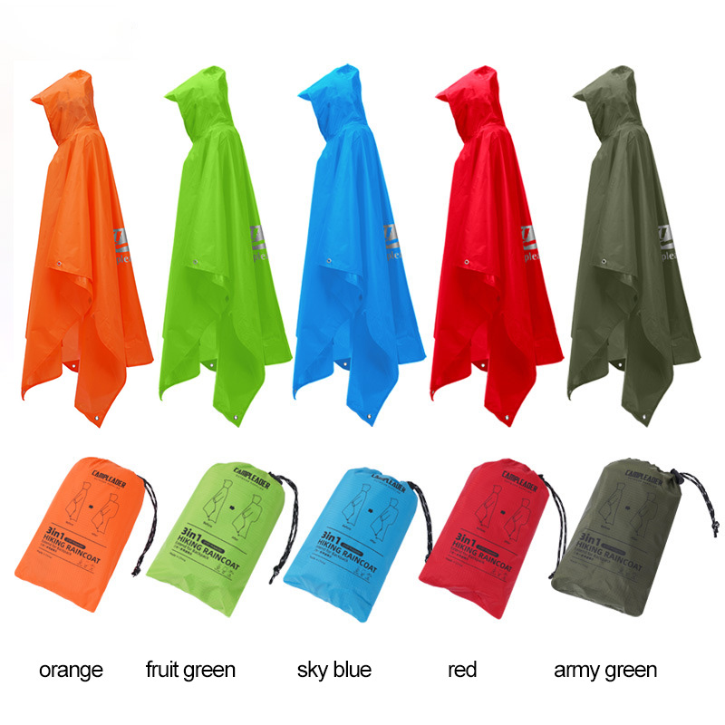 Chubasquero 3 en 1 para exteri - Camping Rain Poncho reseña y precio