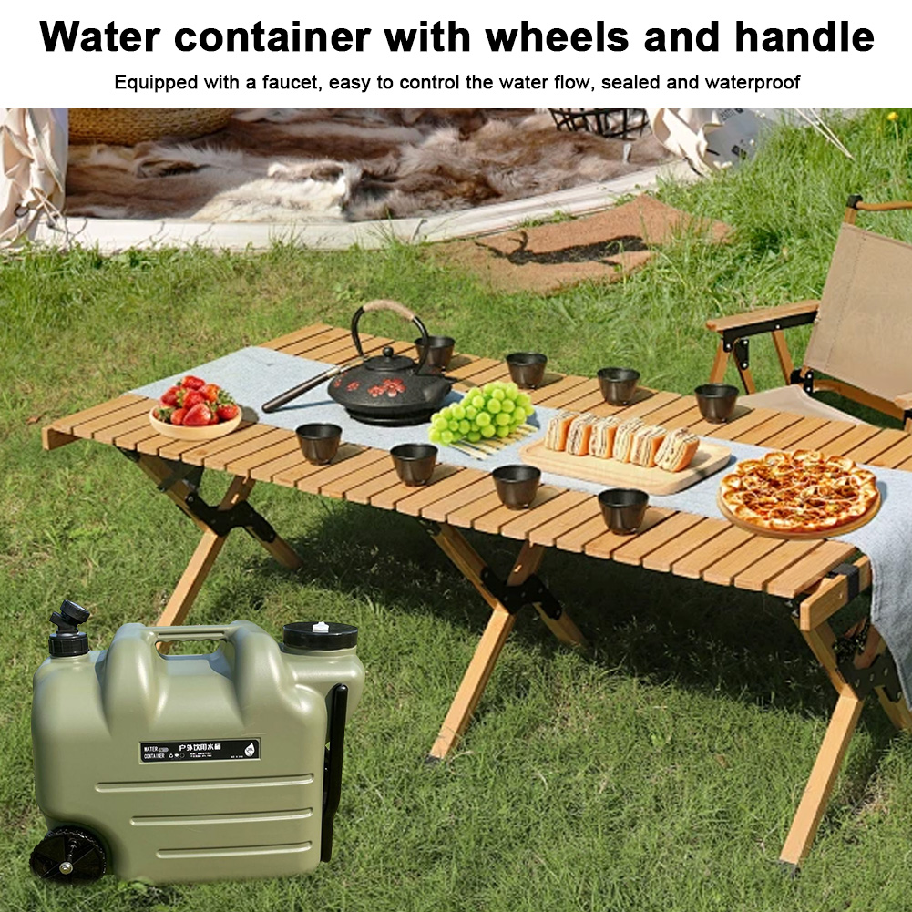Cubo portátil para acampar al  - Outdoor Camping Water Tank reseña y precio