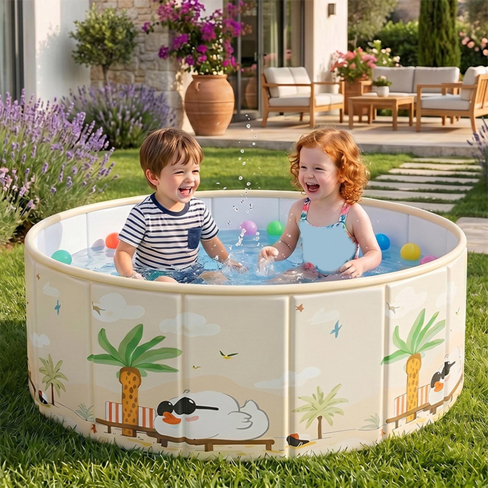 Piscina plegable engrosada par - Outdoor Camping For Kids reseña y precio