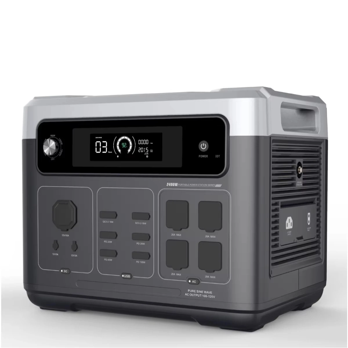P2001 PLUS 2400W Central eléct - Portable Power Station reseña y precio