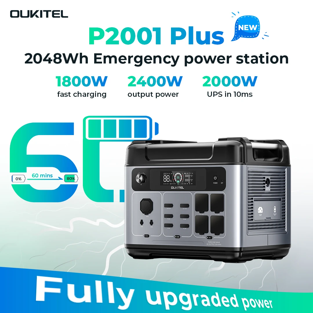 P2001 PLUS 2400W Central eléct - Portable Power Station reseña y precio