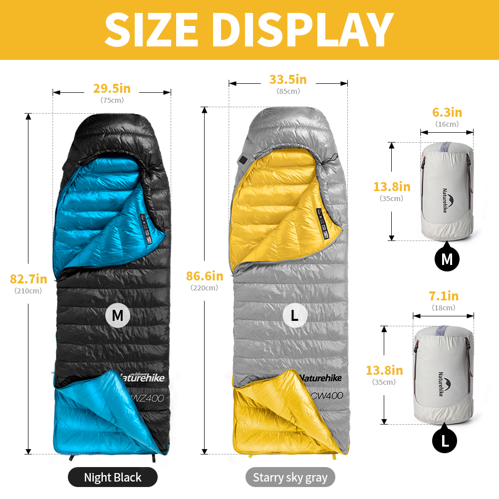 Naturehike-sacos de dormir de  - Ultralight Sleeping Bag reseña y precio