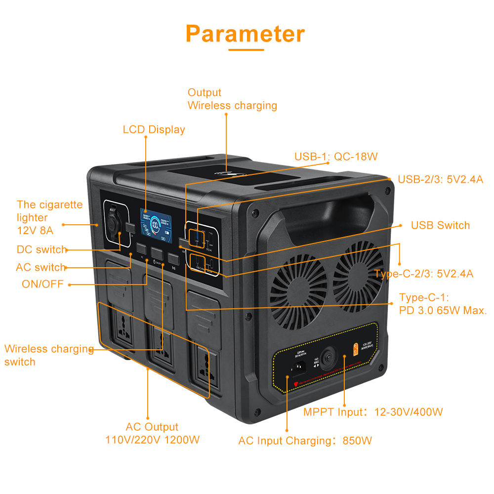 Generador Solar Portátil de 12 - Portable Power Station reseña y precio