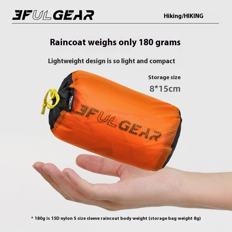 Chubasquero con cremallera 3F  - Camping Rain Poncho reseña y precio