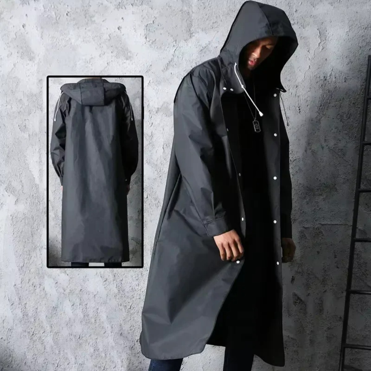 Impermeable con Capucha, Moder - Camping Rain Poncho reseña y precio