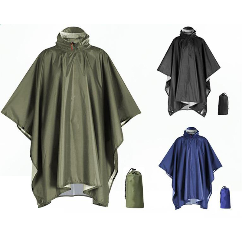 Poncho de lluvia resistente pa - Camping Rain Poncho reseña y precio