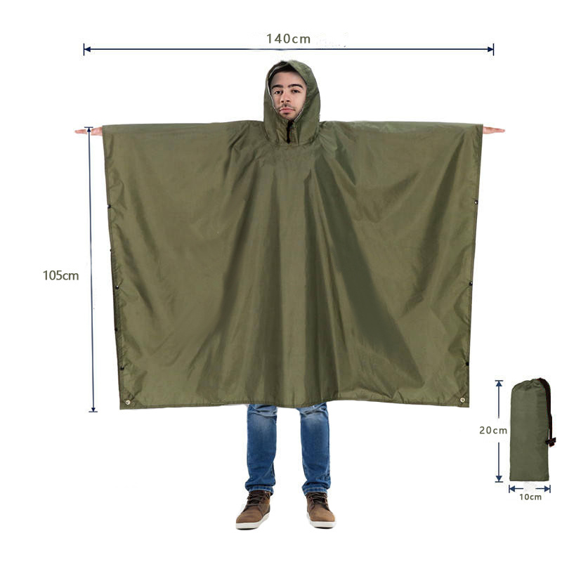 Poncho de lluvia resistente pa - Camping Rain Poncho reseña y precio