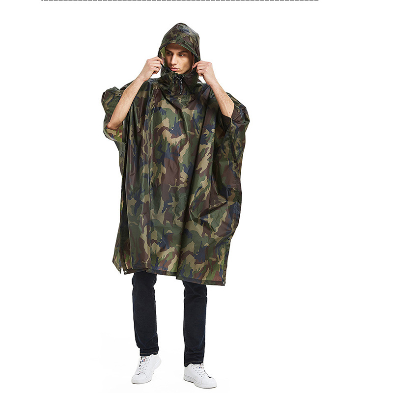 Impermeable 3 en 1, cubierta p - Camping Rain Poncho reseña y precio