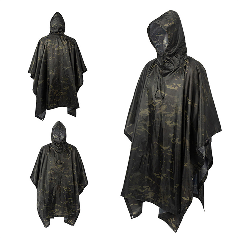 Impermeable 3 en 1, cubierta p - Camping Rain Poncho reseña y precio