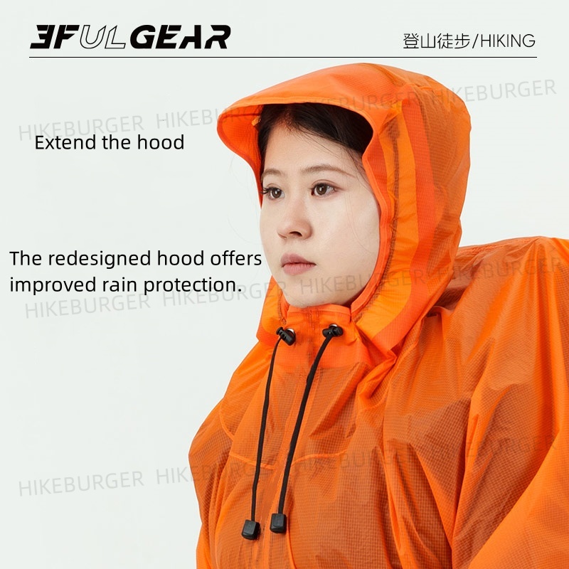 Poncho de Lluvia 3 en 1 3F UL  - Camping Rain Poncho reseña y precio