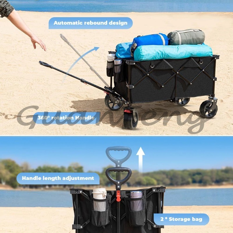 Vagoneta Plegable Versátil con - Outdoor Camping Vehicle Wagon reseña y precio