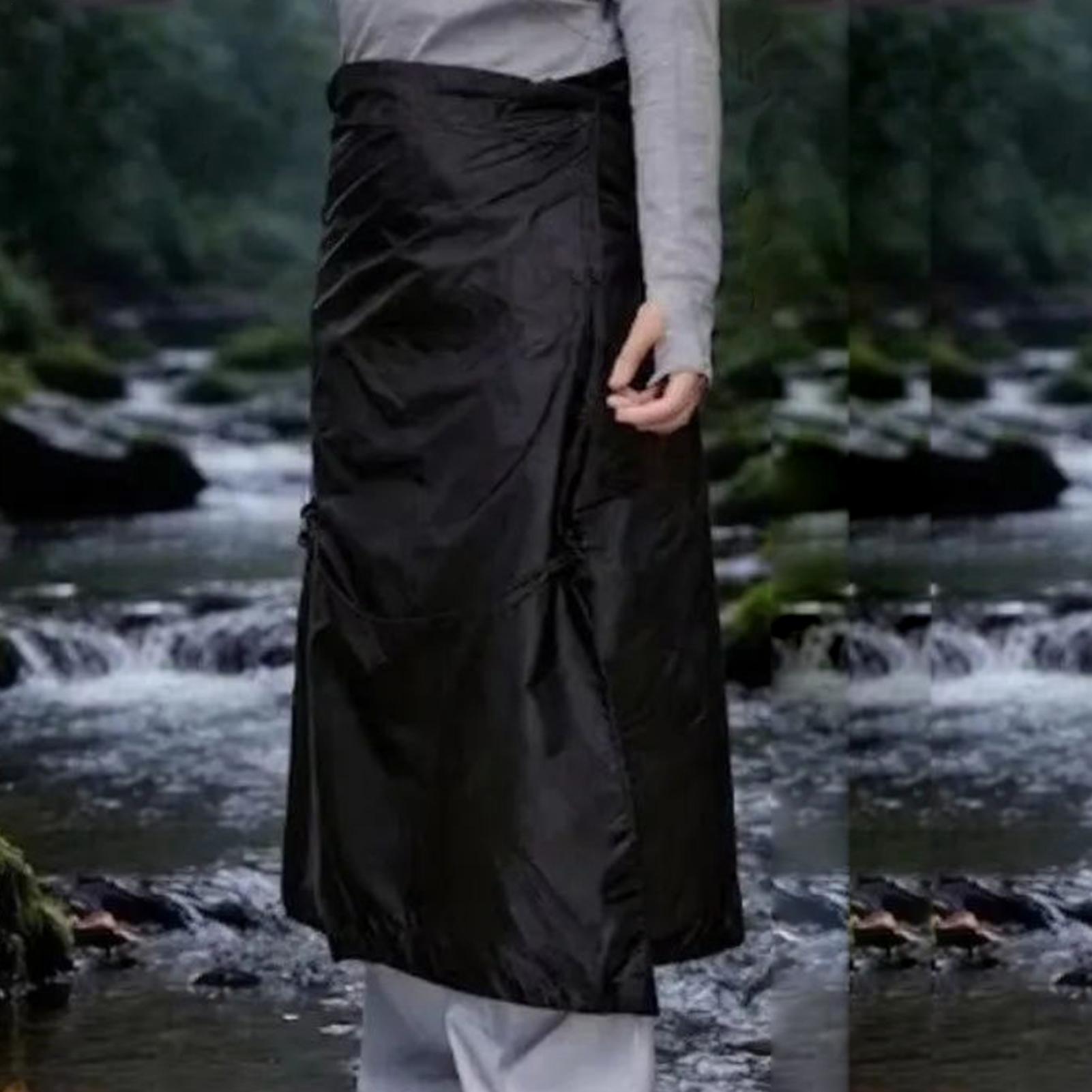 Falda Impermeable Ligera y Ple - Camping Rain Poncho reseña y precio