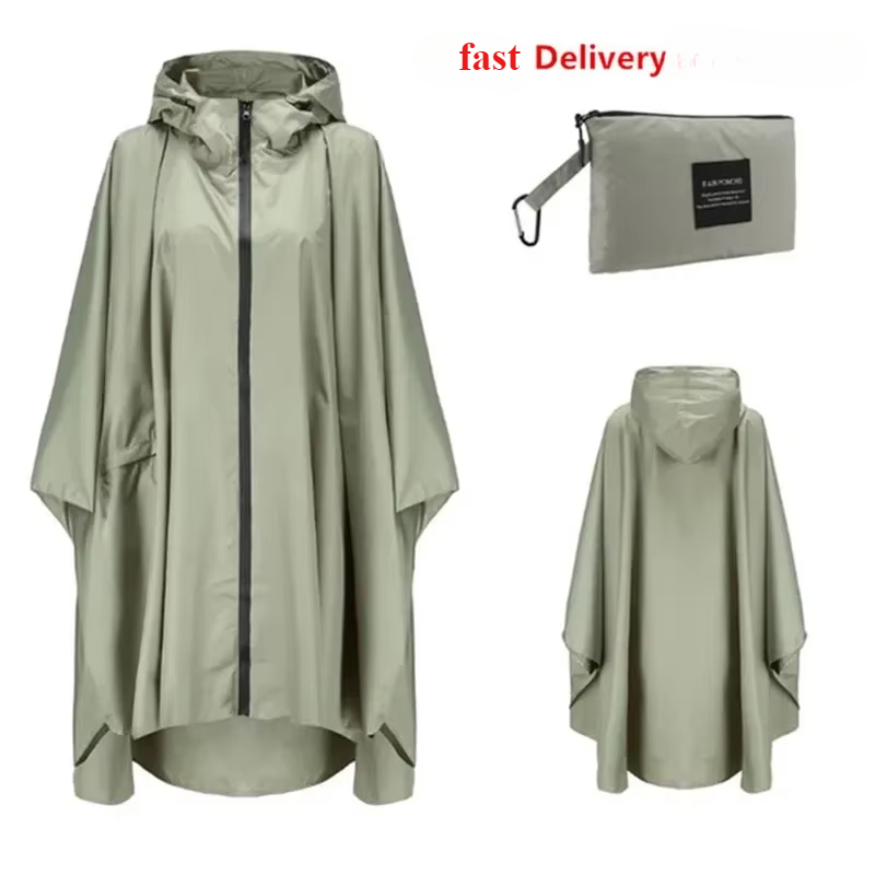 Chubasquero de nailon para mot - Camping Rain Poncho reseña y precio