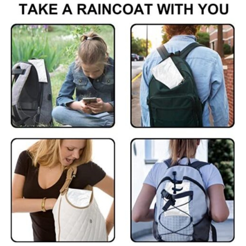 Chubasquero impermeable desech - Camping Rain Poncho reseña y precio
