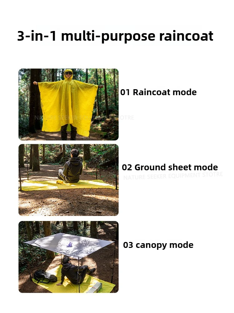 Chubasquero 15D/210T, Poncho i - Camping Rain Poncho reseña y precio
